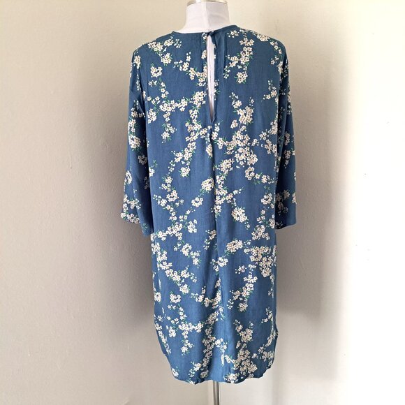 GP & J BAKER x H&M Women Floral Dress 3/4 Sleeve Size 8 Multicolor Preowned - Picture 2 of 11